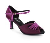 Purple satin & sparkle Sandal  fls380-3