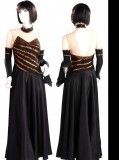 Black Lycra & Chiffon Dress  SZ-HYJ-B146
