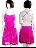 Hot pink Lycra Dress  SZ-HYJ-L063