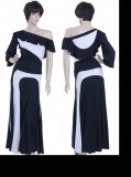 Black & White Sateen &Sateen Dress  WH-XZW-B004