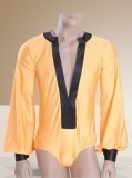 Yello Silk Fabric & Satin Shirt  WH-XZW-M011