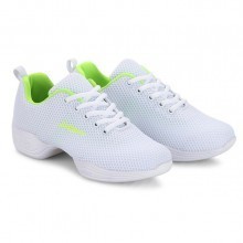 White Net & Green Cushion Dance Sneaker DS668103