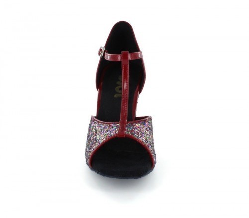 Red Patent Leather & Sparkle Sandal  LS160934