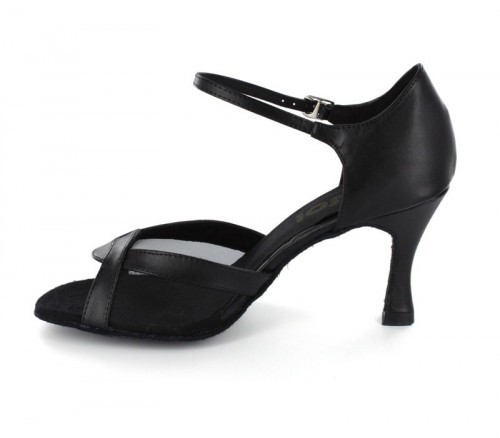Black Imitated Leather With Mesh Sandal  LS167507