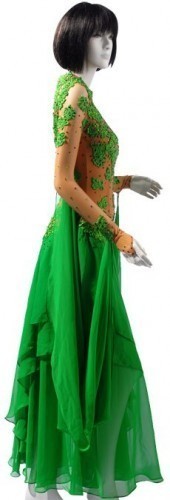 Green Lace & Chiffon Dress  SZ-HYJ-B139
