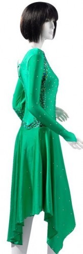 Green Lycra Gown  SZ-HYJ-B162