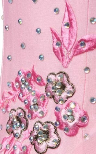 Pink Lycra & Chiffon Dress  sz-lhcc3067-DRp1013