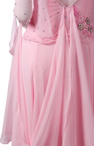 Pink Lycra & Chiffon Dress  sz-lhcc3067-DRp1013