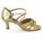Gold Patent Leather & Glitter Sandal LS172404