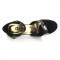 Black Velvet & Multi-color Patent Sandal 173302