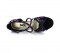 Black & purple satin with Suede sole Sandal  LS174002