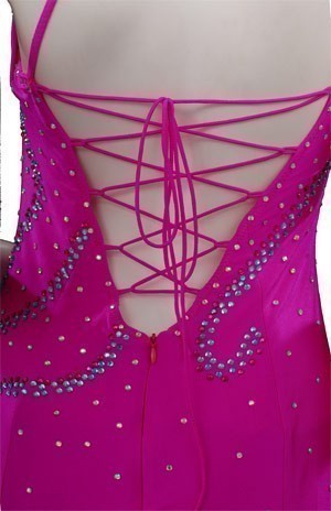 Hot Pink Lycra & Chiffon Gown  SZ-HYJ-B172