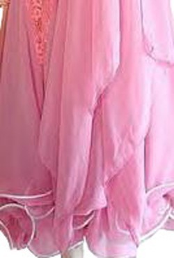 Pink Lace & Chiffon Dress  SZ-LHCC3067-DR1008