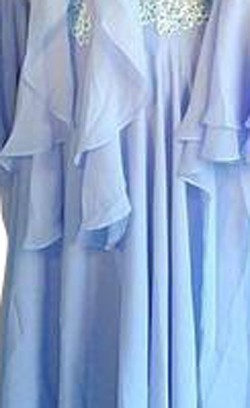 Light Blue Lace & Chiffon Dress  SZ-LHCC3067-DR6001