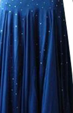 Dark Blue Lycra& Chiffon Dress  SZ-LHCC3067-DR6005