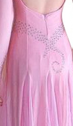 Pink Lycra & Chiffon Dress  SZ-LHCC3067-DR7002