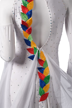 White Lycra & Silk Fabric Dress  sz-lhcc3067-DR8003