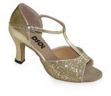Gold Patent & Glitter Sandal  LS160904