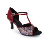 Red Patent Leather & Sparkle Sandal  LS160934