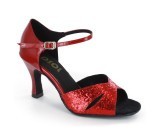 Red Patent Glitter Sandal  LS161515