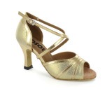 Gold Patent with Glitter Sandal  LS164906