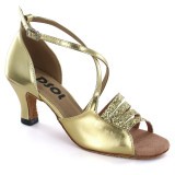 Gold Patent Glitter Sandal  LS165101