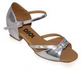 Silver Patent Sandal with Width-Adjusted Buckle LS172001