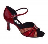 Red Patent Sandal with Width-Adjusted Buckle LS172406