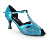 Blue PU & sparkles Sandal  fls280-4