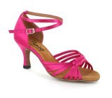 Pink Satin Sandal  fls378-5
