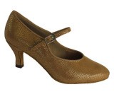 Gold Patent Leather with Tan covering Pumps 680305
