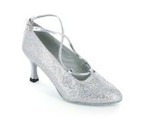 Silver Glitter with Patent Pump  LP682005