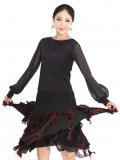 Black Polyester Upper Dress  TBHB-052040