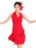 Red Polyester Long Dress  TBHB-05204201