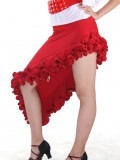 Red Polyester skirt  TBHB-803201
