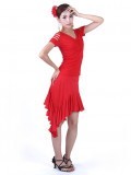 Red Viscose skirt  TBHB-808102