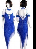 Blue Lycra & Lycra Dress  SZ-HYJ-L126