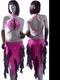 Pink Mercerized Cotton Dress  WH-XZW-L004