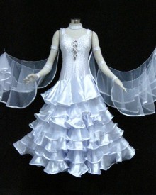 Silver Lycra &Silk Fabric Dress  SZ-HYJ-B1100