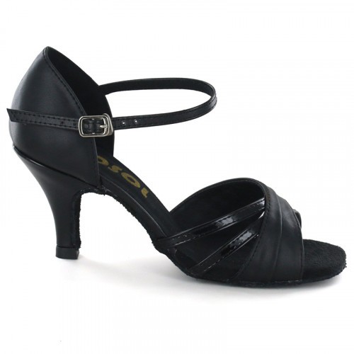 Black Leather Sandal  LS160207