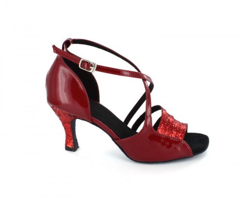 Red Patent Glitter Sandal  LS165104