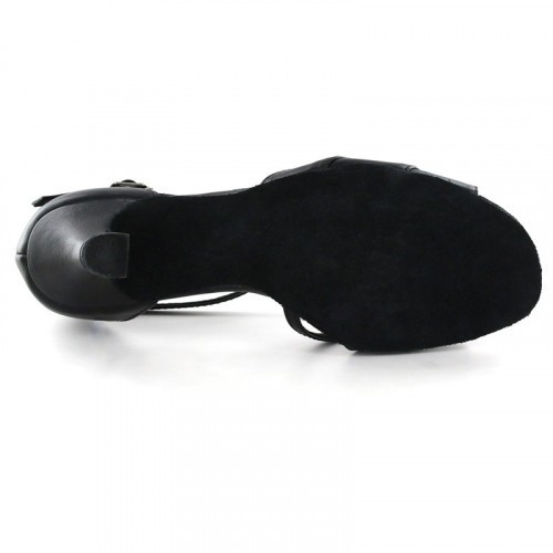 Black Leather Sandal  LS165906
