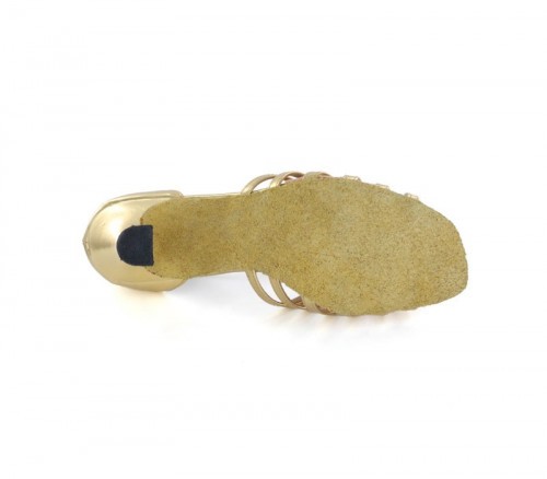 Gold Patent Leather Sandal  LS166101