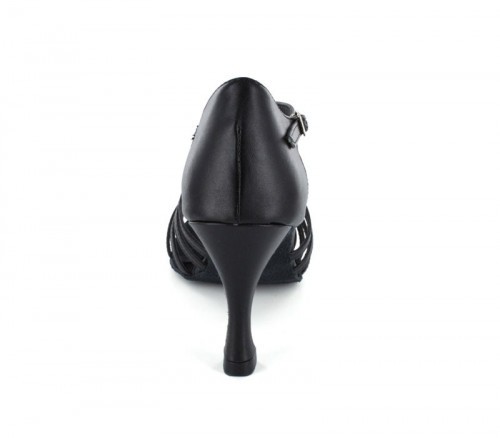 Black Imitated Leather Sandal  LS166112