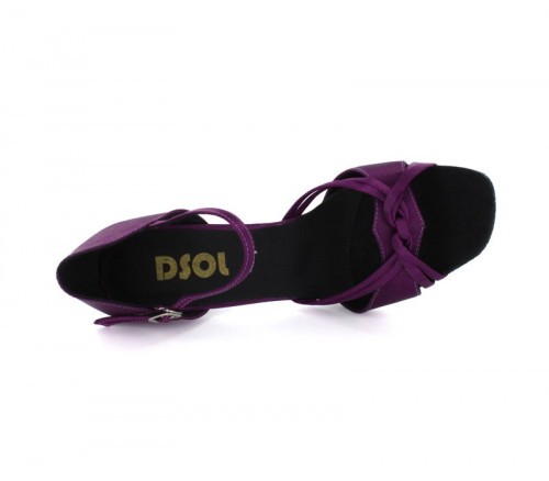 Purple Satin Sandal  LS172604