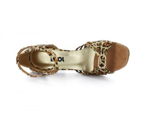 Leopard Satin Sandal   LS174103