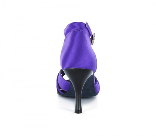 Purple Satin Sandal LS174205