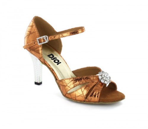 Brown Patent Leather Sandal LS174404