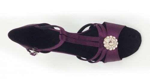 Purple Satin Sandal adls282001