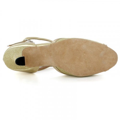 Gold Patent Leather Sandal adls374201